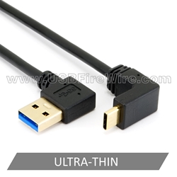 USB 3 Right A to Up/Down C  (Ultra-Thin Cable)