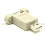 USB Gender Changer - AM-AF Panel Mount