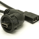 USB Waterproof Left Angled Extension