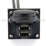 USB 2 Dual A to A <br> Self Sealing Extension Cable