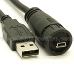 USB Waterproof Cable - WP Mini-B to A