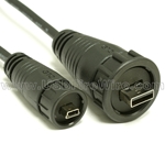 USB Waterproof Cable - Waterproof A & Mini-B