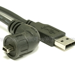 USB Waterproof Left Angle Mini-B Connector