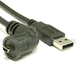 USB Waterproof Right Angle Mini-B Connector