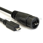 Plastic Waterproof Straight Micro B to Micro B Male