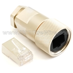 RJ45 Full Metal Screw Field-installable Male Connector