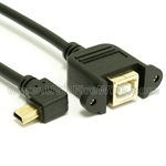 USB 2.0 Extension Cable (A to Left Angle Mini-B)
