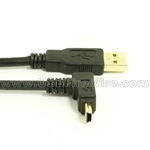 USB 2.0 Device Cable - Up Angle Deep Well Mini-B