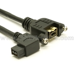 FireWire 800 Short Cable - Left Side Angle