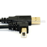 USB 2.0 A to Down Angle B Cable