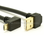 USB Micro B Cable - Double Down Angle