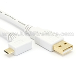 USB Micro B Cable - Left Angle