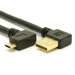 Micro USB Cable - Double Left Angle