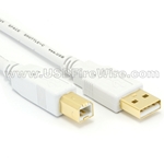 USB 2 A to B (White Cable)