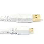 USB 2 A to Micro B (White Cable)