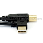USB 2.0  Left Angle A to B Cable
