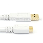USB 3 Micro-B to A<br> (White Cable)