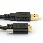 USB 3 Locking Micro-B to A<br> (High Flex)