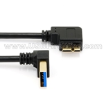 USB 3 Up A to Left Micro-B<br> (Ultra-Thin)