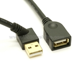 USB 2.0 Extension Cable - 45 degree angle
