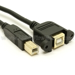 USB 2.0 Panel Mount B Extension Cable