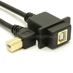 USB 2.0 B Panel Connector with Left Angle B