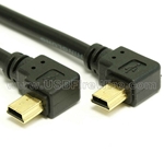 USB 2.0 Left Angle Mini-B - Both Sides