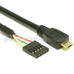 USB 2.0 Cable Micro-B to Header Connector