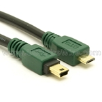 USB 2.0 Cable - Micro-B Male to Mini-B Male
