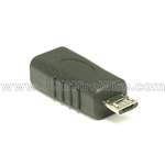 USB 2.0 Gender Changer - Micro-B Male to Micro-B Female - All 5 wires attached