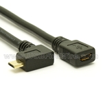 USB Right Angle Micro-B Extension High-Temp