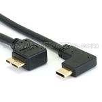 USB 3.1 Cable - Right Angle Micro-B to C