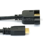 USB 3 Micro-B to<br> Panel Mount A