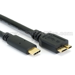 USB 3.1 Cable - Straight Micro-B to C