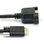 USB 3 Locking Micro-B to<br> Panel Mount B