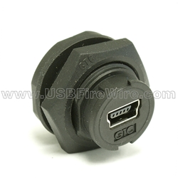 Waterproof USB Connector - Mini-B Female