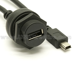Waterproof USB Cable - A to Mini-B