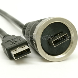 USB Rugged Waterproof A Male to A Male