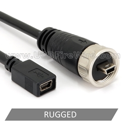 USB 2 Ruggedized Mini-B Extension