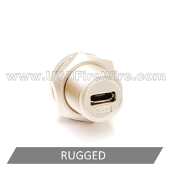 USB 2 Micro-B Female  Waterproof Rugged Coupler