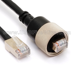 RJ45 Extension Cable  Screw-Lock w/ Strain Relief