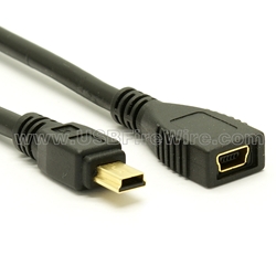 USB 2.0 Mini-B Extension Cable - High-Temp