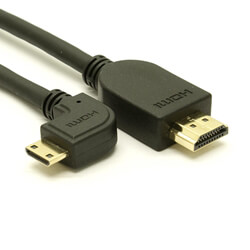 Right Angle Mini HDMI Cable