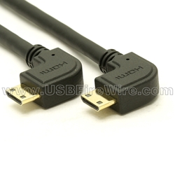 Double Right Angle Mini HDMI
