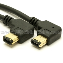FireWire Device Cable (Right to Left Angle)