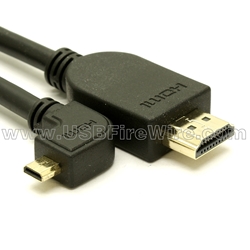 Left Angle Micro HDMI Cable