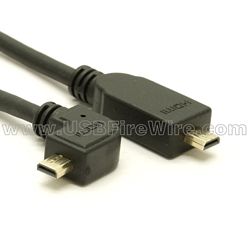 Left Angle Micro to Micro HDMI Cable