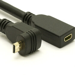 Up Angle Micro HDMI Extension