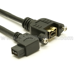 FireWire 800 Short Cable - Left Angle