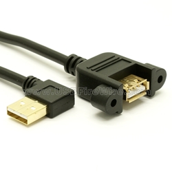 USB 2.0 Left Angle Extension Cable